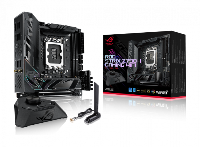 asus Сист. плата ASUS ROG STRIX Z790-I GAMING WIFI, Z790, 1700, 2xDDR5, PCI-Ex16, 2xM.2,2xSATA, 2xIntel®