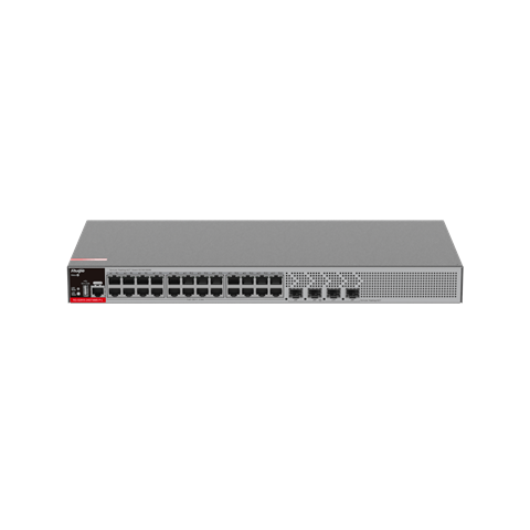 ruijie Коммутатор RUIJIE RG-S2915-24GT4MS-P-L managed L2+ PoE+ (24 x 10/100/1000 RJ45; 4 x 2.5GE/1GE SFP ports