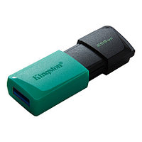 Kingston USB- Flash Kingston DTXM/256GB, USB 3.2 Gen 1,пластик, черный + бирюзовый