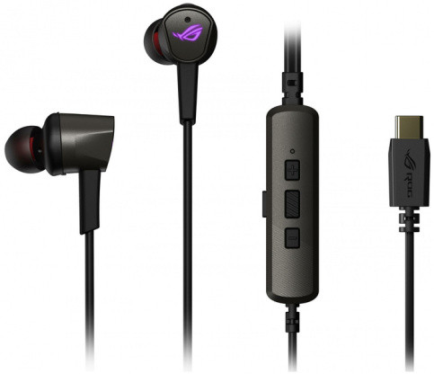 asus Вставная игровая гарнитура ROG Cetra II: разъем USB-C для подключения к ПК, Nintendo Switch,  к ROG Phone