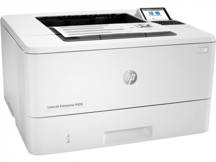 hp Принтер цветной лазерный HP LaserJet Ent M406dn 3PZ15A, А4, 38 стр/мин, Ethernet, 1GB, USB 2.0