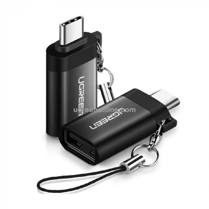 ugreen Переходник-адаптер UGREEN US270 Type C to USB 3.0 A Adapter Cable with Lanyard (Space Gray)