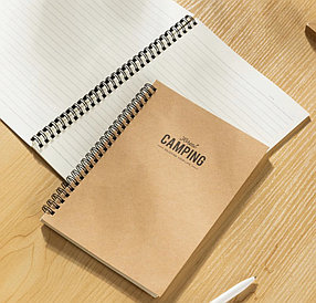 Записная книжка DELI "Brown" на спирали, А5, 60 листов в линейку