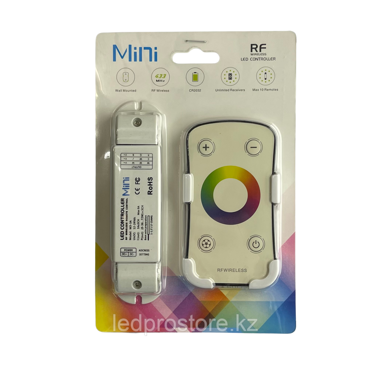 Контроллер RGB с радиоуправлением. С возможностью синхронизации.12-24 Вольта. 9 Ампер.