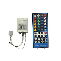 Контроллер RGB плюс белый с радиоуправлением. 12-24 Вольта. 8 Ампер.
