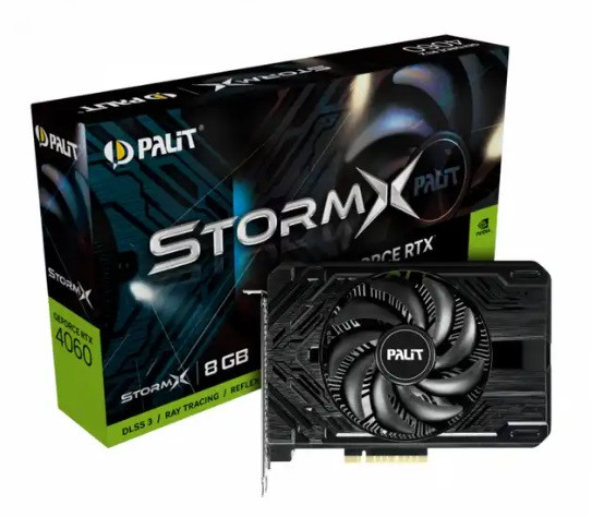 Видеокарта PALIT RTX4060 STORMX 8G (NE64060019P1-1070F), фото 1