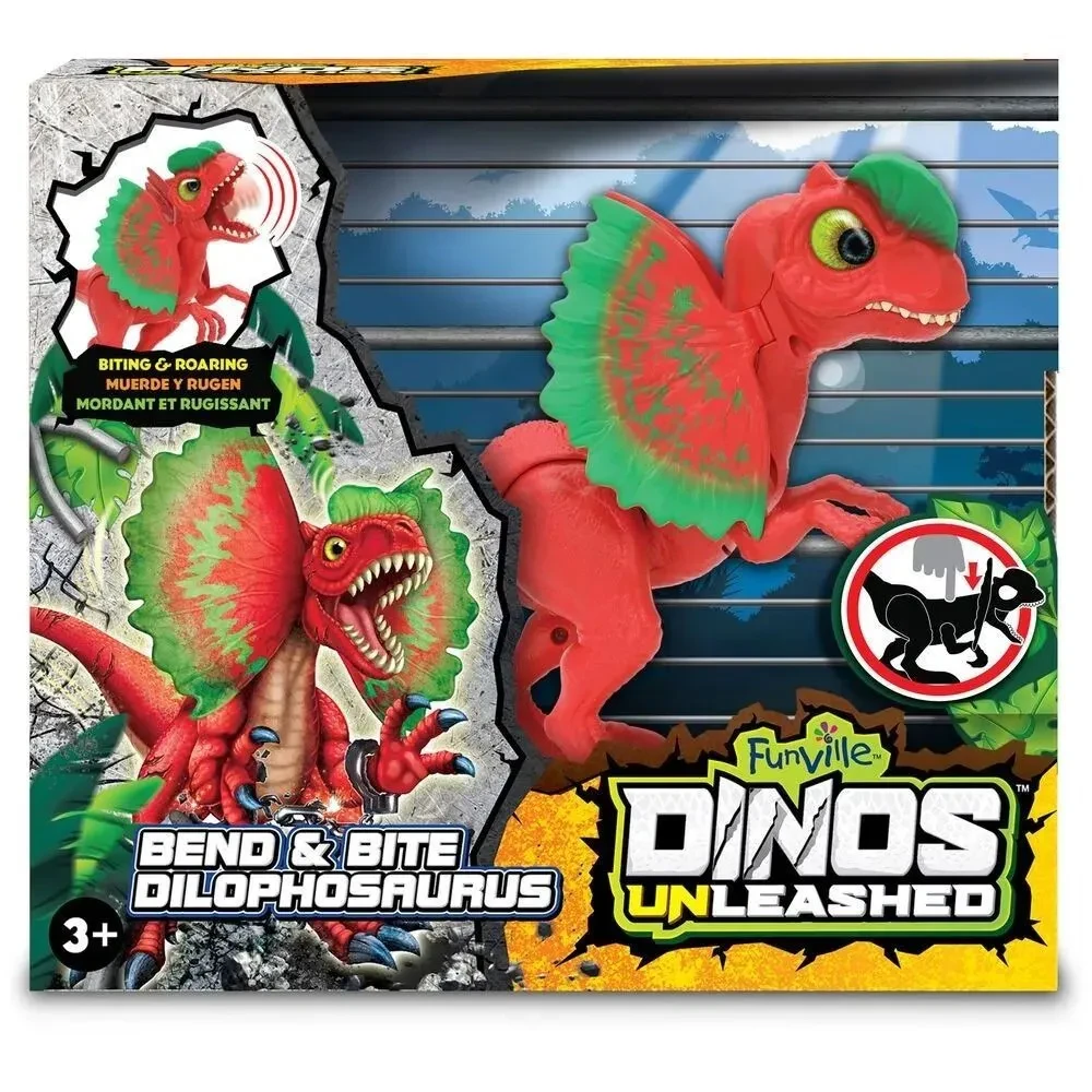 Игрушка Dinos Unleashed динозавр Дилофозавр со звуковыми эффектами