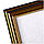 Рамка пластиковая, OfficeSpace, №2, золото, стекло, 21х30 см, фото 2