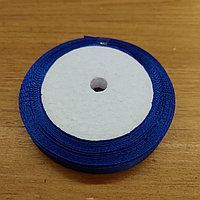 Синяя Атласная Лента для декора, творчества, оформления подарков, шитья. Ленты Подарочные 10мм x 20м.