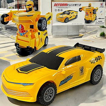 YJ 388-57 Машина трансформер (музыка,свет,движение) 17х7см