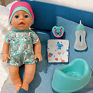 Yl2335A Пупсик с горшком+памперс+бутылочка+соска (отправляем в разобраном виде)36х26см, фото 2