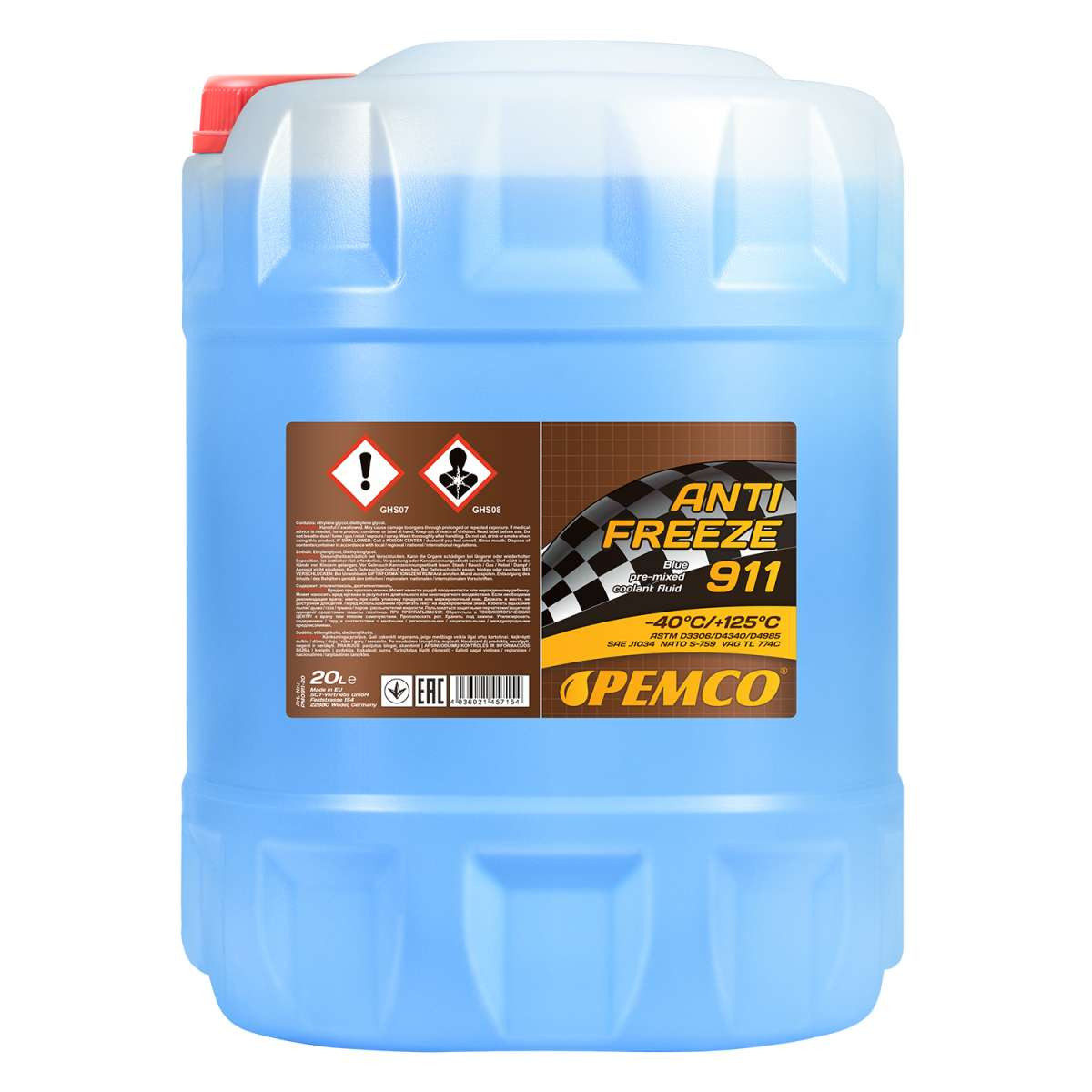 PEMCO ANTIFREEZE 911 (-40oC) 20L, фото 1