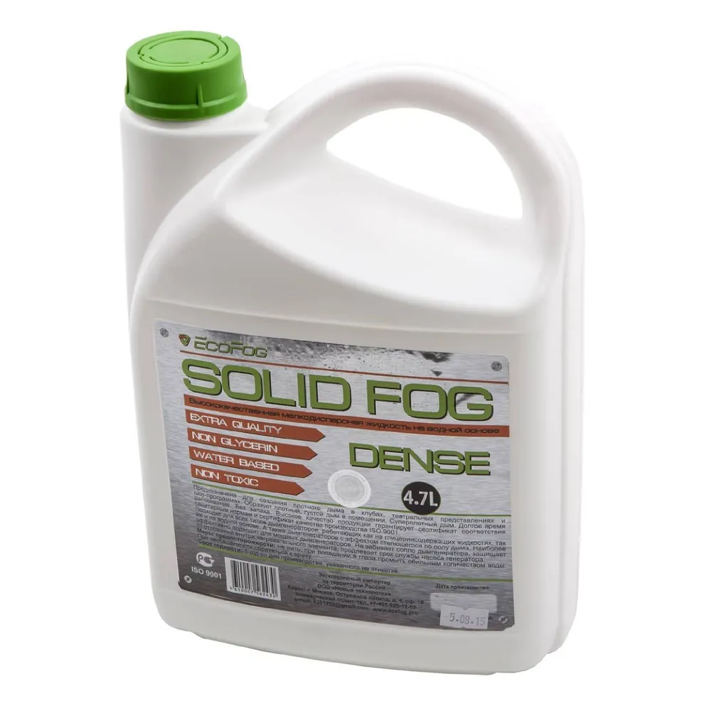 Жидкость для дым машин Dense , плотный долгий дым, EcoFog, фото 1