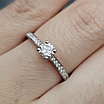 Золотое кольцо 585пр с lab grown бриллиантами 0.4Сt VVS1/H  0.16Ct VVS1/F EX 18.5р., фото 3