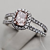 Золотое кольцо 585пр с lab grown бриллиантами 0.9Сt VVS1/Pink 0.56ct VVS1/F, EX 17,5р., фото 6