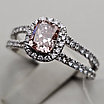 Золотое кольцо 585пр с lab grown бриллиантами 0.9Сt VVS1/Pink 0.56ct VVS1/F, EX 17,5р., фото 7