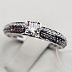 Золотое кольцо 585пр с lab grown бриллиантами 0.2Сt VVS1/F 0.25ct VVS1/F, EX 17 размер, фото 6