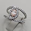 Золотое кольцо 585пр с lab grown бриллиантами 0.51Сt VVS1/Pink 0.76ct VVS1/F, EX 17,5р., фото 7