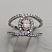 Золотое кольцо 585пр с lab grown бриллиантами 0.51Сt VVS1/Pink 0.76ct VVS1/F, EX 17,5р., фото 10