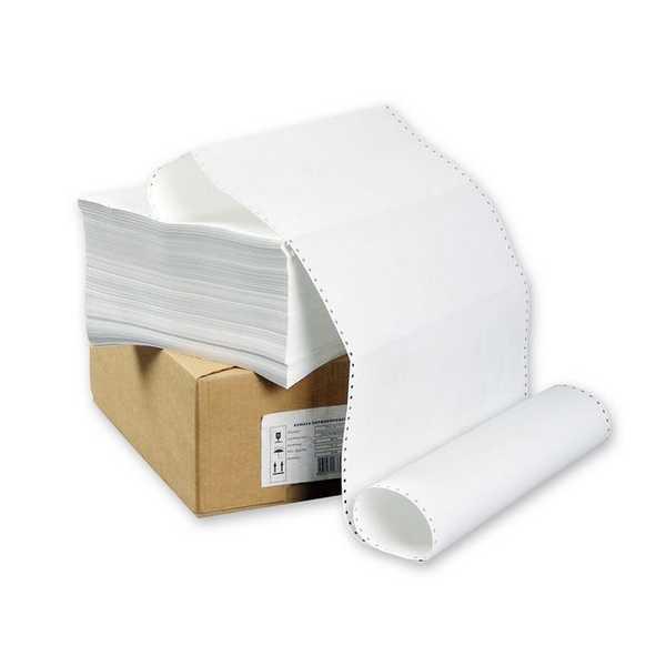 Бумага перфорированная 375 (1500 листов, плотность бумаги 80 г/м2), фото 1