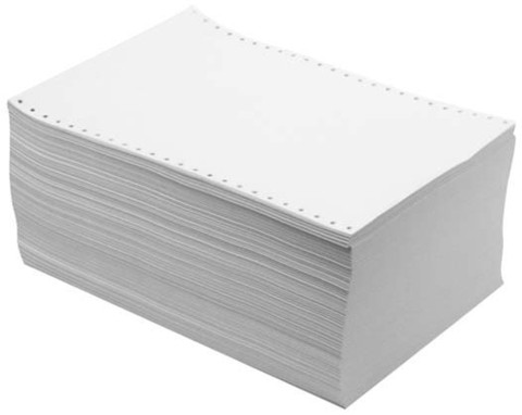 Бумага перфорированная 240х12 (750 комплектов) трехслойная 3 PLY (CB white, yellow, pink)