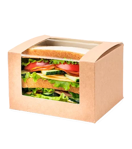 Упаковка OSQ Square Cut sandwich box ( 300 шт./кор)