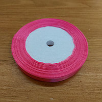 Розовая Атласная Лента для декора, творчества, оформления подарков, шитья. Ленты Подарочные 10мм x 20м.