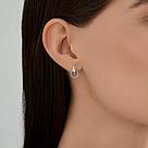 Серьги из серебра  95-122-02293-1, фото 3