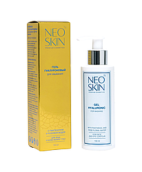 Гиалуроновый гель с пантенолом и розовой водой, для очищения лица и кожи вокруг глаз, 150ml