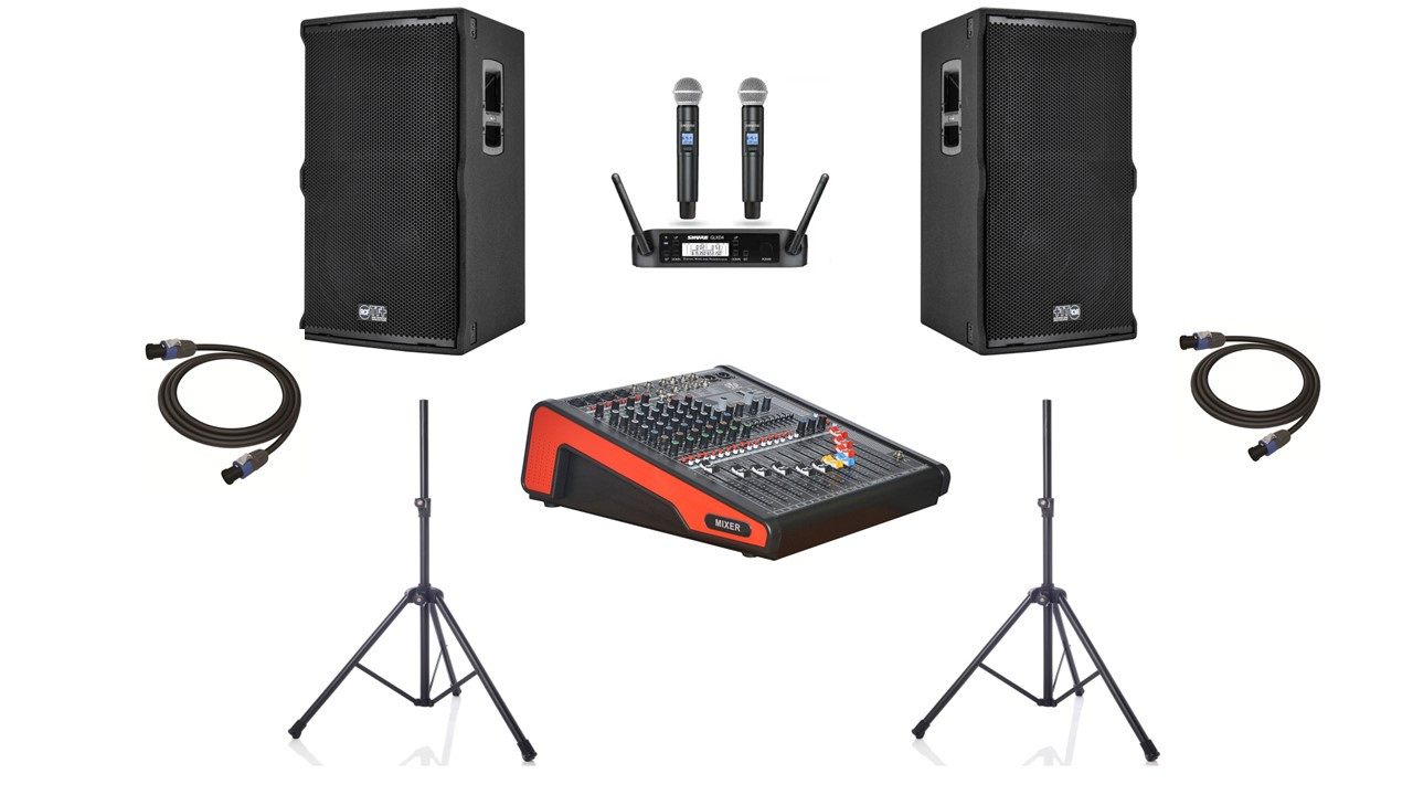 Музыкальная аппаратура в комплекте. 1300 вт RCF TT15-Soundking