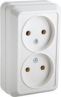 Розетка Заря без заземления, 2 гнезда НН-09