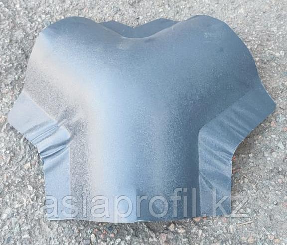 Y-образный тройник Матовый RAL 7024 Графит для круглого конька R80