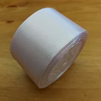 Большая Белая Атласная Лента для декора, творчества, оформления подарков, шитья. Ленты Подарочные 50мм x 20м
