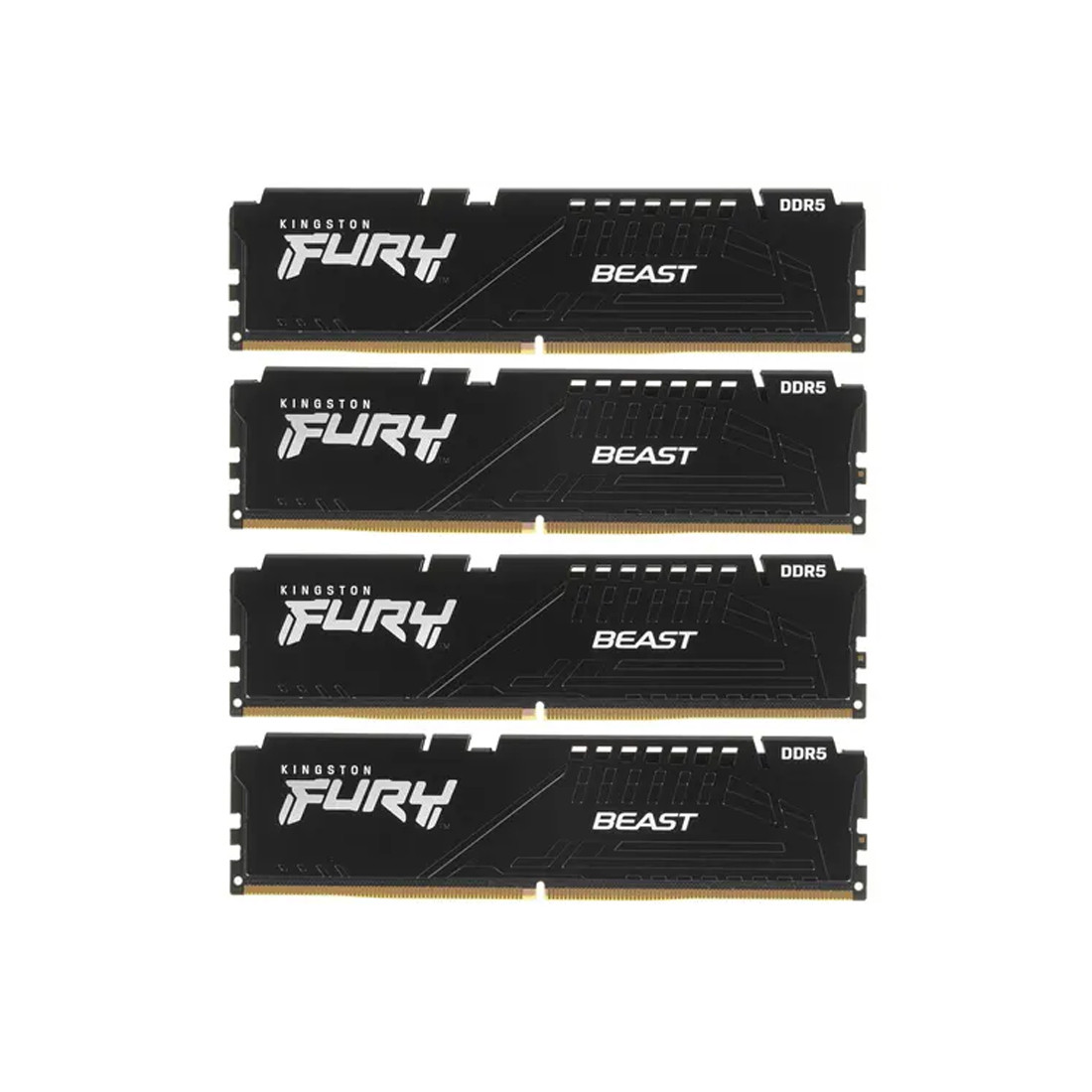 Комплект модулей памяти Kingston FURY Beast KF556C40BBK4-128 DDR5 128GB (Kit 4x32GB) 5600MHz 2-014188-TOP