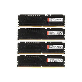 Комплект модулей памяти Kingston FURY Beast KF556C40BBK4-128 DDR5 128GB (Kit 4x32GB) 5600MHz 2-014188-TOP, фото 2