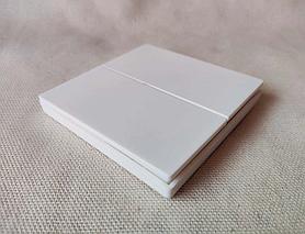 Выключатель-панель беспроводной 2-х клавишный белый