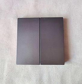 Беспроводной выключатель-панель 2-клавишный серый