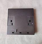 Беспроводной выключатель панель 3-клавишный серый, фото 5