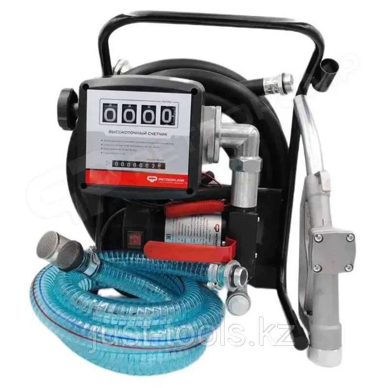 Petropump DCTP40ST - Переносной комплект для ДТ и керосина 24В (мех. счетчик, мех. пист.), 40 л/мин