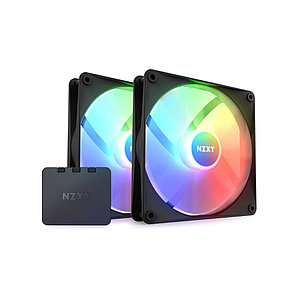 Комплект кулеров для компьютерного корпуса NZXT F140 RGB Core RF-C14DF-B1 Black 2в1, фото 1