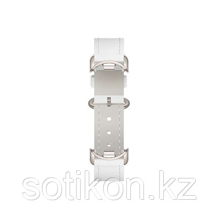 Сменный кожаный браслет для Xiaomi Smart Band 9 Ceramic White, фото 1