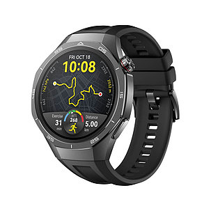 Смарт часы Huawei Watch GT 5 Pro VLI-B29 46mm Black Fluoroelastomer Strap, фото 1