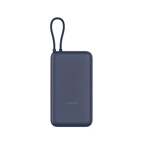 Портативный внешний аккумулятор Xiaomi 33W Power Bank 20000mAh (Integrated Cable) Blue GL, фото 3