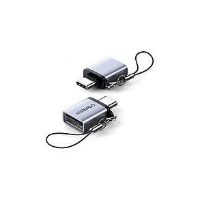 Переходник Ugreen US270/50283 USB-A 3.0 на USB-C 3.1 Серый, фото 4