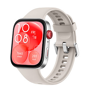 Смарт часы Huawei Watch Fit 3 SLO-B09 Moon White Fluoroelastomer Strap, фото 1
