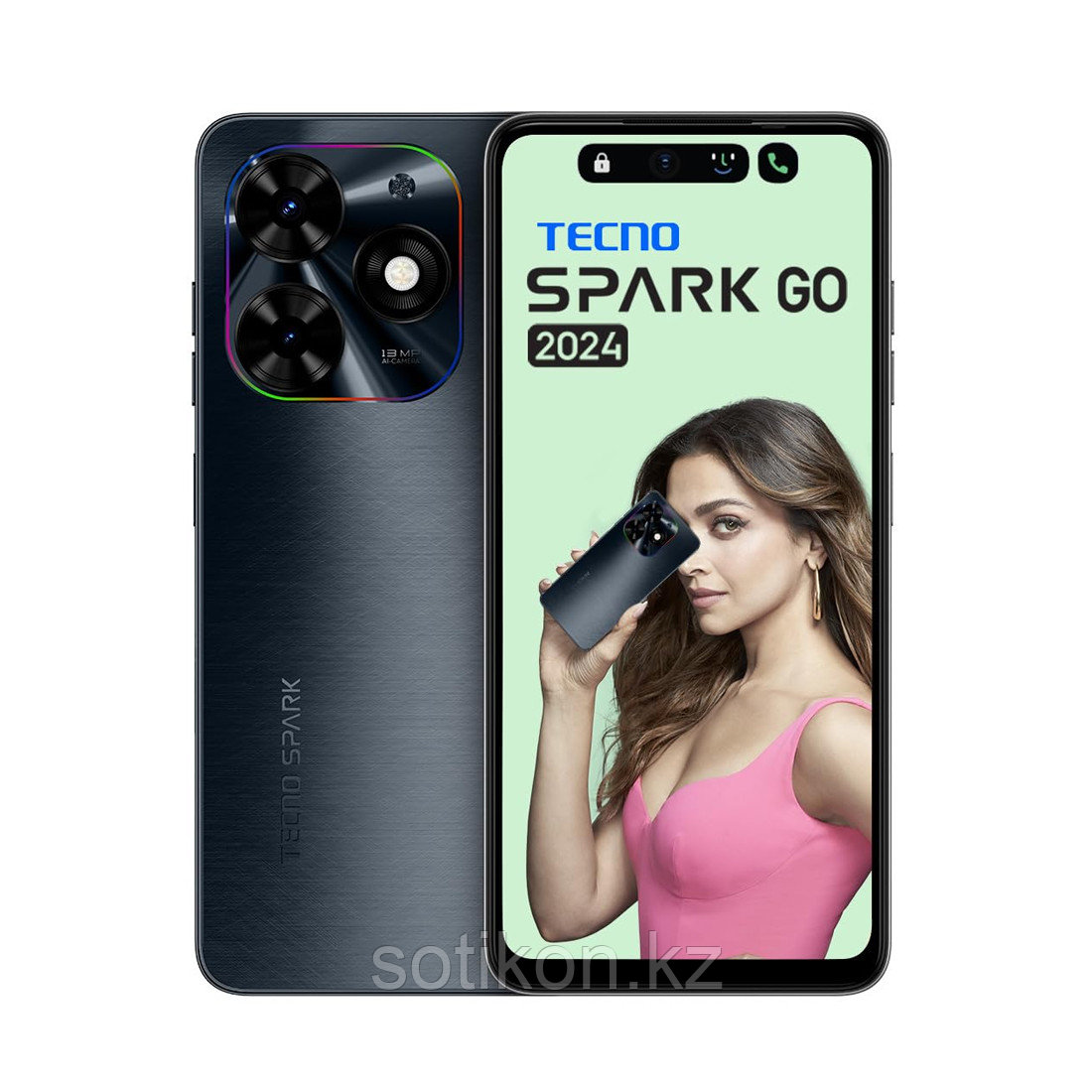 Мобильный телефон TECNO SPARK Go 2024 (BG6) 64+4 GB Gravity Black