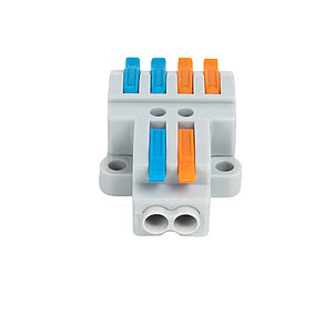 Клемма Deluxe 222-424 (0,08-4,0мм 32А) 2 конт.группы 1 ввод 2 вывода, фото 3