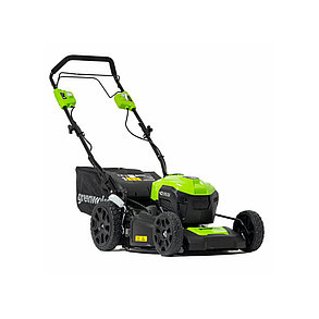 Газонокосилка аккумуляторная Greenworks 40V 46 см бесщеточная самоходная c 1хАКБ 4 Ач и ЗУ, фото 3