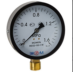 Манометр ЭКОМЕРА МД02-100мм 0..1,6МПа М20х1,5 (исп.2)