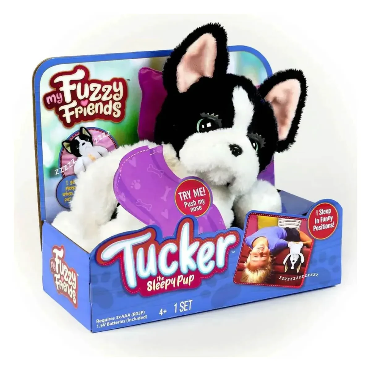 Интерактивная игрушка My Fuzzy Friends Сонный щенок Таккер